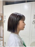 ストレートボブ/顎ラインボブ/石川町美容室/切りっぱなしボブ