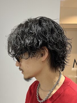 ラヴィズムバイフィフス(LUVISM by fifth) 波巻きウルフパーマツイストスパイラルパーマメンズ万代新潟駅