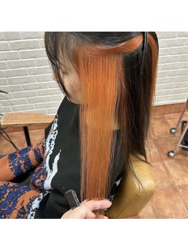 アボックス(abox) 学生必見！黒染め残留から オレンジ イヤリング