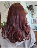 ヘアーサロン プアメリア(Puamelia)&nbsp;20代30代40代大人かわいいバウンシーカール◎ブラウン艶カラー