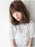 ハーフウェットゆるカール☆ジューシーミディボブ