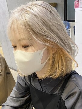 ムク 横浜店(muku) インナーカラーケアブリーチイヤリングカラーハイライトレイヤー