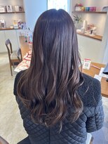 サラビューティーサイト 志免店(SARA Beauty Sight) 【Haru】透明感カラー/オリーブグレージュ/コテ巻き