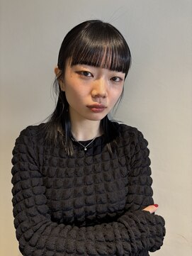 ダブ アオヤマ(DaB AOYAMA) ワイドバング 艶髪 顔まわりカット 顔まわりレイヤー