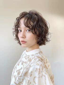 バーチミシマ(BIRCH mishima) スパイラルパーマショートボブ