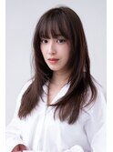 ロングレイヤー/20代30代大人かわいい/顔周りレイヤー