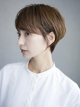 美髪ショートくびれヘアおくれ毛_89595