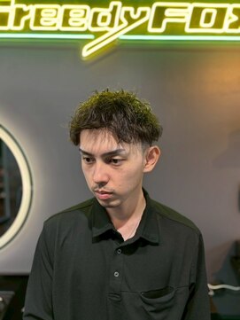 グリーディーフォックス 三軒茶屋(GreedyFOX) 波巻き/マッシュパーマ/ウルフ/ハイライト<理容室>三軒茶屋