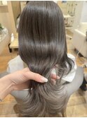 透明感カラー ハイライト グレージュカラー アッシュグレージュ