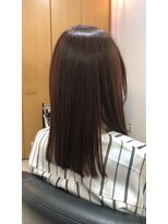 ドゥ スタイル 三国ヶ丘店(Duex Style)&nbsp;白髪暈しイルミナ・大人の艶やかオレンジブラウン×髪質改善