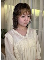 トリッカ 銀座(tricca)&nbsp;ミディアムウルフ/レイヤーパーマ/ウェーブヘア/レイヤーカット