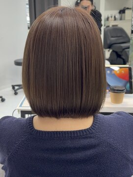 赤み消しカラー+髪質改善