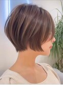 -10歳若見えショート/白髪ぼかし/30代40代/ハイライト