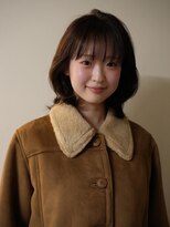 ノラ シブヤ(NORA)&nbsp;r13ハッシュカットウルフボブボブウルフココアブラウン