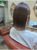 切りっぱなし/耳かけ/髪質改善/アッシュベージュ/【大宮】