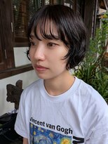 テントヘアー(tent hair) 外国人風ボブスタイル