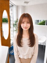 ビーアップヘアー(be:up hair) 艶髪ロングレイヤー×縮毛矯正