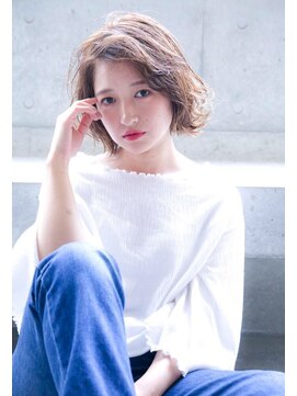 エース (ACE) ACE LA 外ハネミディ×ピンクブラウン