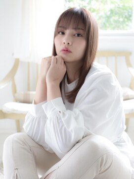 ネオリーブシェリエ 浅草店(Neolive cherie) やわらかストレート　浅草　美容室【浅草/韓国/くびれヘア】