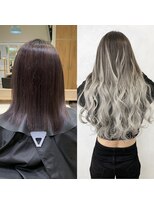 ルーフアクト(LUFE act)&nbsp;シールエクステで作るシルバーグラデーションカラー