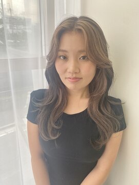 シェノン 武庫之荘(CHAINON) 斜めバング/シルキーベージュ/グレージュカラー