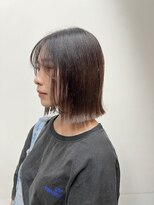 ミントリーフ 大福店(Mint leaf)&nbsp;【髪質改善】切りっぱなし☆大人外はねボブ