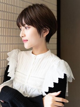 トップヘアスパアンドリゾート 鳴海(TOP HAIR spa&resort) 筋感が可愛い大人ショート/ニュアンスカラー/20代30代40代