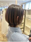 外はね×ショートボブ
