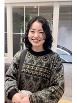 モリオフロムロンドン 松戸店(Morio from London)&nbsp;【松戸 藤原】黒髪ミディアムウェーブ