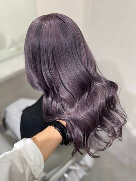 ベレーザ 渋谷(BELEZA) 6165ラベンダーパープルアッシュブラックオンブレレイヤーロング