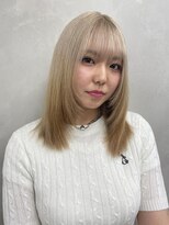 スノットバイガルテ(SNOT by GARTE)&nbsp;エンドカラー/ミルクティーカラー/ケアブリーチ/レイヤーカット