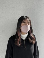 アズーア ヘアーアンドスパ(azure hair&spa)&nbsp;ラベンダーピンク／ブリーチ1~2/横浜／イヤリングカラー