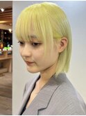 グリーン【明治神宮前/ダブルカラー/ケアブリーチ/インナーカラ