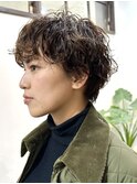 ショートパーマ/パーマ/ハンサムショート/マッシュショート