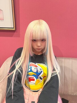 ヴィアンジュ(viange) #ホワイトカラー#シールエクステ#スカイブルー#ピンク