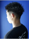 10代20代メンズカットスパイキーショートパーマメンズサロン眉毛