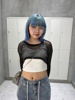 ピノ(pino.)&nbsp;ぷつっとボブミニボブペールブルーホワイトカラーブロンド