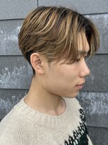 ヒュイル バイ ニアウ(Hwyl by Niau) メンズマッシュセンターパートスパイラルパーマニュアンスパーマ