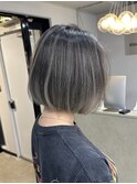 小顔◎ネビージュ ショートボブ前髪