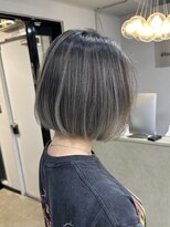 小顔◎ネビージュ ショートボブ前髪