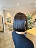 カット＋前髪顔周り縮毛矯正＋２stepトリートメント+マイクロナノバブル