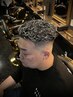 カット+シャンプー+シェービング+スパイラルパーマ+メッシュ(マッサージ付)