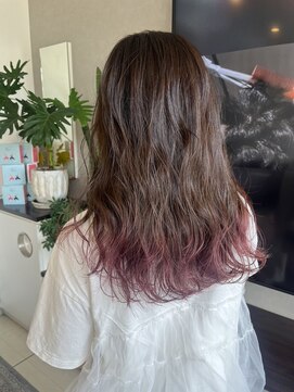 ソレイユトウキョウシブヤ(SOLEIL TOKYO shibuya) ロングエンドカラーブリーチ桜ピンク