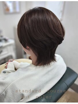 ヘアアトリエ ナイン 岡部店(hair atelier nine) メルティーカラー/似合わせカット/ウェーブミディアム/福島市