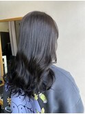 ★透明感カラーアッシュグレーフェミニンロング