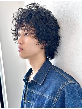 ナループロアオハナ(Nalu pu loa ohana) ウルフパーマメンズウルフショートウルフパーマショートパーマ