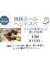【夏限定】　爽快感Max！カットコース（顔そりなし）＋クールヘッドスパ　　