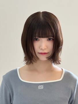 ラ ミューズ ヘアー(La mju：z hair) 透明感×可愛さ！！マロンベージュボブレイヤー(a)