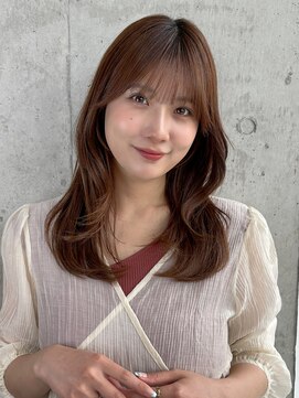 ディーエックス ウエスト(Dxxxx WEST) 透明感ベージュくびれヘア［韓国/顔周りカット/レイヤーカット］