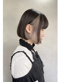 大人インナーカラーミルクティーグレージュ【上野】